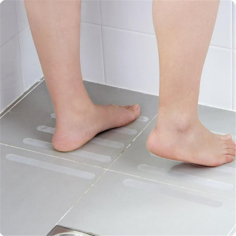 12Pcs Anti Slip Bath Grip Stickers Non Slip Shower Strips Flooring Safety  Tape White