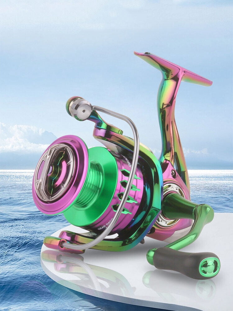 Spinning Reel 10KG Max Drag Fishing Reel 5.2:1 Ratio Lightweight Metal Spool