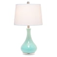 thumbnail image 2 of Lalia Home LHT-4005-AU Droplet Table Lamp with Fabric Shade, Aqua, 2 of 6