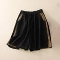 thumbnail image 3 of TRUBKH shorts for women athletic shorts for women cotton shorts for woman womens shorts casual bermuda shorts for women Black 2XL, 3 of 3