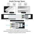 thumbnail image 5 of SWQQWEI 51''-98.4'' Modern Extendable Tv Console Up To 90'', 2 Drawers and 4 Shelves for Living Room, 5 of 10