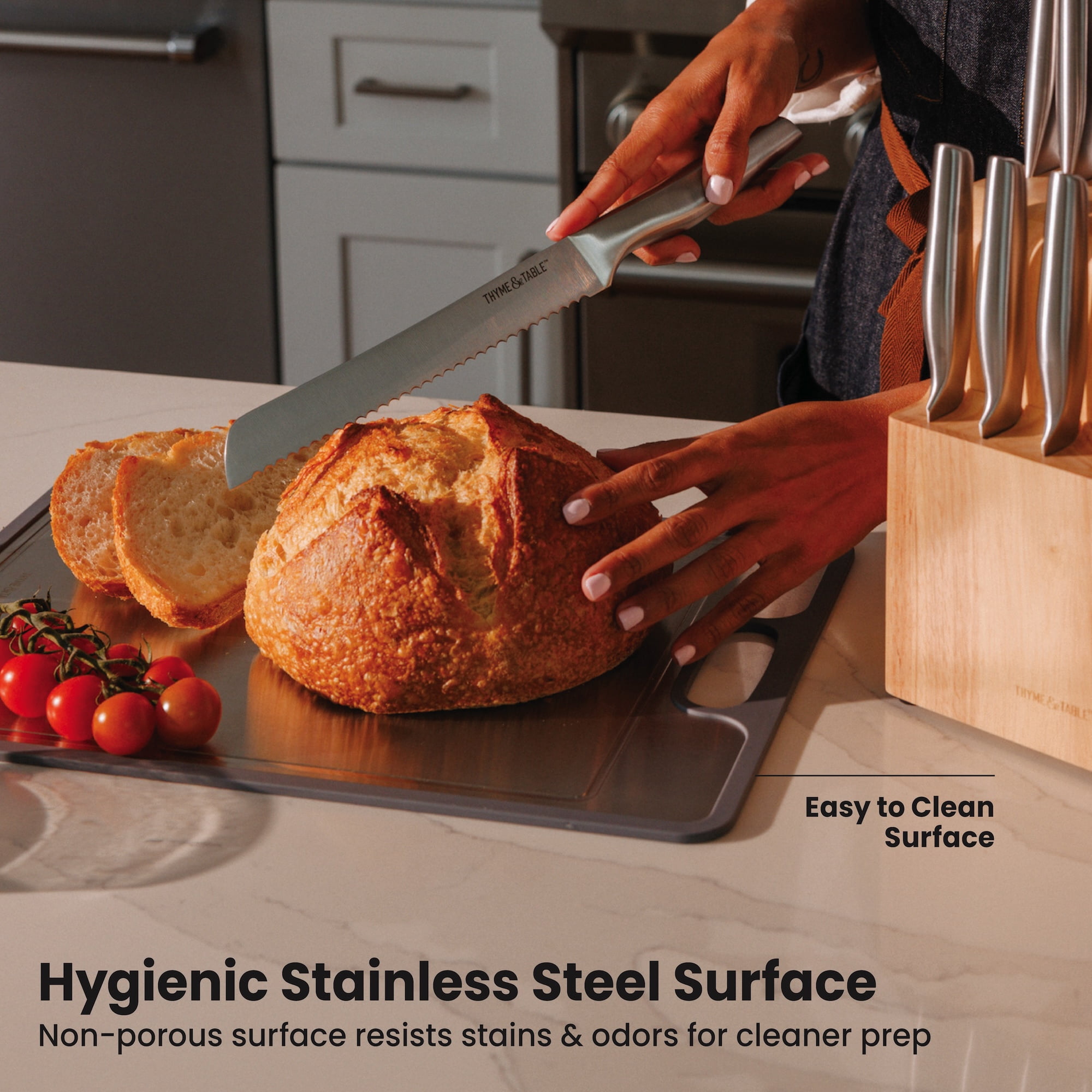 Thyme & Table Stainless-Steel Cutting Board
