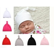 Knotted Hat Children Fashion With Acute Angle Cap Baby Hat Monochrome New