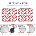 thumbnail image 7 of Uemuo Cartoon Strawberry Printed 2 PCS Car Windshield Sun Shade, Auto Sun Heat and UV Rays Blocker, Foldable Automotive Front Window Sunshade Protector, 7 of 7