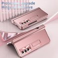 thumbnail image 4 of For Samsung Galaxy Z Fold 4 Case with S Pen & Pen Holder, [Hinge Protection] [Built-in Screen Protector] [Kickstand Feature] All-inclusive Slim PC Phone Case Cover for Z Fold 4 2022 - Blue,Pink, 4 of 7