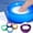 Purple, variant on Finger Moistener Sponge with for Efficient Bank Teller Counting and Document Handling Stationery Supply