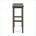 thumbnail image 5 of Balcony Bar Set 3-Piece with Bottom Shelf Table & 2 Stools, Slate Gray | Acacia Wood, 5 of 17