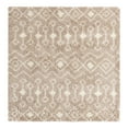thumbnail image 6 of Unique Loom Moroccan Trellis Shag Collection Area Rug - Meknes (6' 1" Square Light Brown/Ivory), 6 of 6