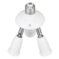 thumbnail image 3 of Adaptador divisor de enchufe de luz E26 E27, ajustable 360 grados, flexible 180 grados, 3 en 1, 85-265 V, 3 of 14