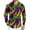 White, variant on Fgvctg Mens Mardi Gras Shirts Carnival Party Long Sleeve V Neck Button Down Blouse Collared Plus Size Mask Print Shirt Multicolored Business Casual Outfits Black 2XL