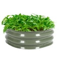 thumbnail image 3 of Metal Raised Garden Bed Kit for Fruits, Vegetables Flowers, with Open Bottom Design, Rounded Corners, Easy Installation Design, 20cm Metal Raised Garden Bed for Garden, 3 of 8