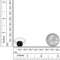 thumbnail image 6 of Gem Stone King 925 Sterling Silver Black Onyx Engagement Ring for Women (3.72 Cttw, Cushion Checkerboard Cut 10MM, Gemstone Birthstone, Available in Size 5, 6, 7, 8, 9), 6 of 6