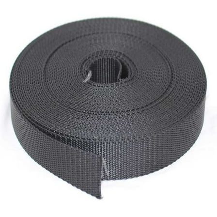 Bulk-Strap Webbing,Nylon,1" W,Black N01051BK