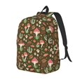 thumbnail image 1 of Balery Mushrooms and Autumn Mochila Clásica Impresa Básica para Viaje, Mochila Escolar Resistente al Agua, Mochila de Lona con Correas Ajustables-Medium, 1 of 5