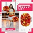 thumbnail image 2 of 8 Pack pom poms Cheer,Handheld Cheer pom poms, Sports Cheer Plastic Pom Poms Cheerleading for Sports Team Spirit Cheering (Blue+Gold), 2 of 6