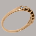 thumbnail image 4 of LBG British Made 10k Rose Gold Cultured Pearl & Tanzanite Womens Promise Ring - 33 size options - Size 6, 4 of 9