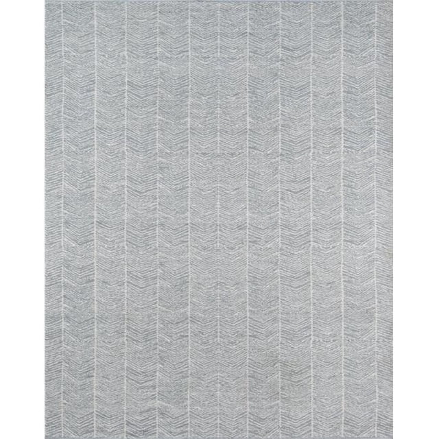 Erin Gates EASTOEAS-2GRY5076 Hand Woven Easton Rectangle Area Rug, Grey - 5 ft. x 7 ft. 6 in.