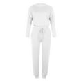 Two Piece Outfits for Women Solid Color Sweatsuits Sets 2 Pieces Jogger