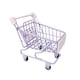 thumbnail image 2 of Mini carrito de supermercado, carrito de compras para niños, juguetes, carrito de compras, juguete para Púrpura, 2 of 9