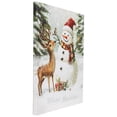 thumbnail image 5 of Northlight LED Lighted Snowman and Reindeer Christmas Canvas Wall Art - 15.75" x 11.75", 5 of 9