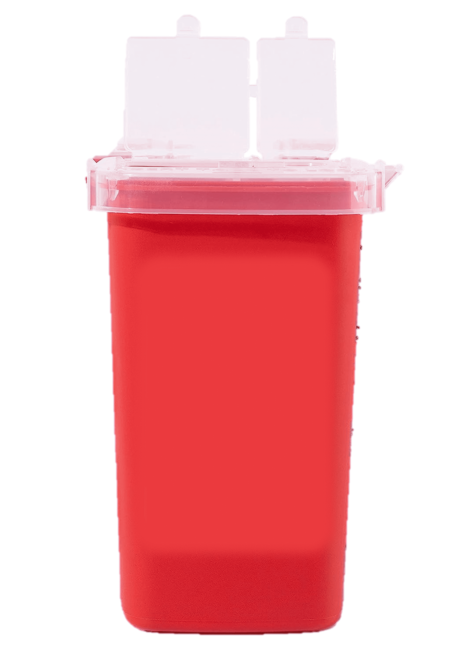 Dealmed Sharps Container, 2 Quart Flip Lid, Red (Case of 60)