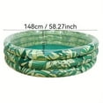 thumbnail image 3 of HLONK [300L Inflatable Pool] 300L Inflatable Leaf Pattern Pool | PVC Material  Easy Setup  Ideal for Family Fun  Patio  Garden  or Poolside Relaxation, 3 of 5