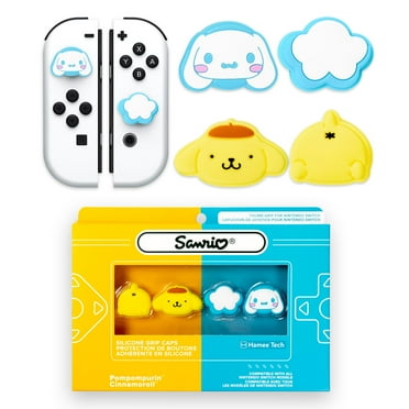 Hamee Hello Kitty and Friends Thumb Grips Compatible with Nintendo Switch OLED/Switch Lite, Character Joystick Grip Cover Caps – Pompompurin and Cinnamoroll