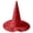 Red, variant on Witch Hat for Women, Halloween Party Costume Hat, Tall Pointed Wide Brim Quilted Cone, Great for Dress Up Cosplay and Festive Parties Black