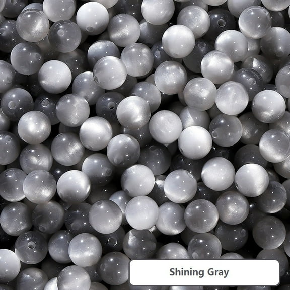 PEIBang 20 Pcs Round Beads,Resin Bulk Beads for Earring Bracelet Necklace Key Chains Jewelry DIY Craft Making