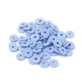thumbnail image 4 of 10 Strands 8mm Handmade Polymer Clay Beads Strands Flat Round Eco-Friendly Disc Heishi Beads Loose Spacer Beads for Jewelry Making DIY Cornflower Blue, 4 of 6