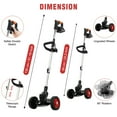 thumbnail image 2 of Weed Wacker, Cordless Electric Weed Eaters Weed Trimmer with 2 Battery, Black, 2 of 8