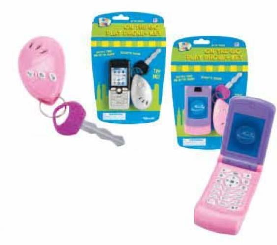Lets Go Set Play Cell Phone and Play Car Key Alarm (Color May Vary