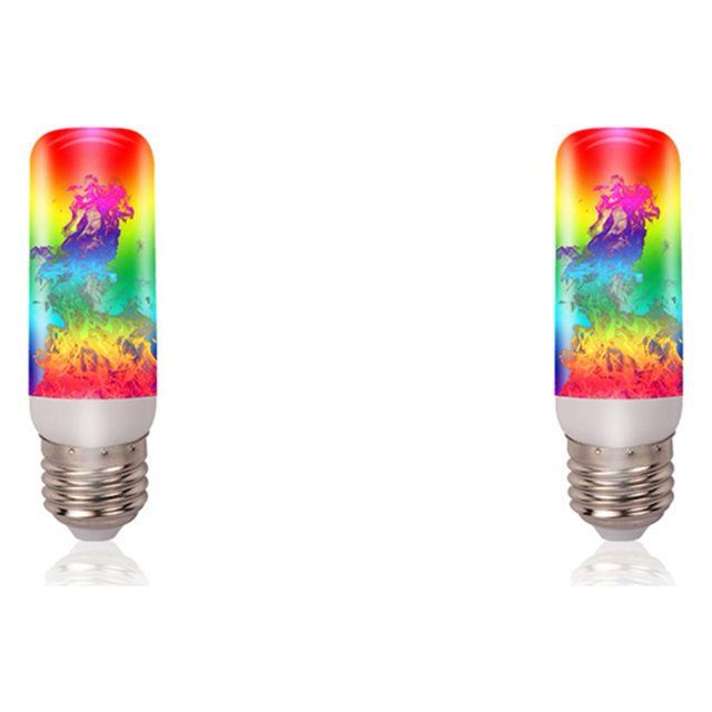 Lámpara Atmósfera Llama Parpadeo Simulación Bombilla Llama LED (multicolor)