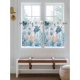thumbnail image 2 of Blue Turtle Coastal 2 Panel Kitchen Curtains for Small Windows, Octopus Summer Beach Coral Seahorse Bathroom Tier Curtain, Short Window Treatment for Bedroom/Living Room 55"x24", 2 of 6