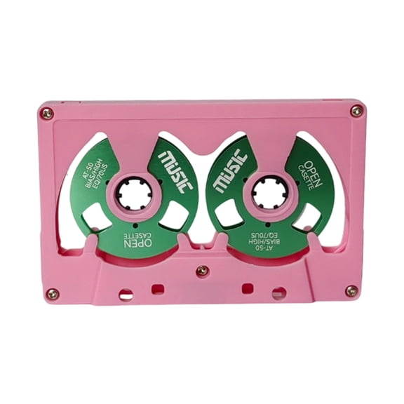 AOOOWER Metal Frame Blank Cassettes Tape 45min Recording Time Premium Materials Tape