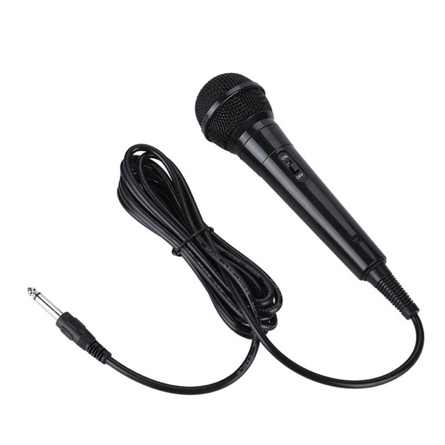 Moyic Micrófono dinámico con cable de bobina móvil de mano portátil Voz clara para (negro) Kits de mantenimiento de impresoras