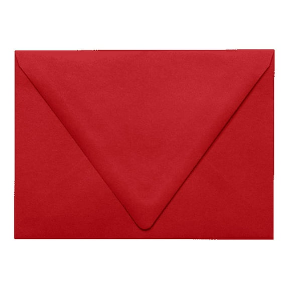 LUXPaper A7 Contour Flap Invitation Envelopes, 5 1/4 x 7 1/4, Ruby Red, 80lb, 500 Pack