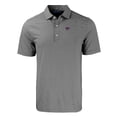 thumbnail image 2 of Men's Cutter & Buck  Black/White Kansas State Wildcats Big & Tall Forge Eco Double Stripe Stretch Recycled Polo, 2 of 3