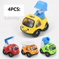 thumbnail image 2 of CSCHome Kids Toys Inertia Mini Cartoon Back to the Carriage Engineering Car Toys 4PCS Set Boy's Gift, 2 of 7