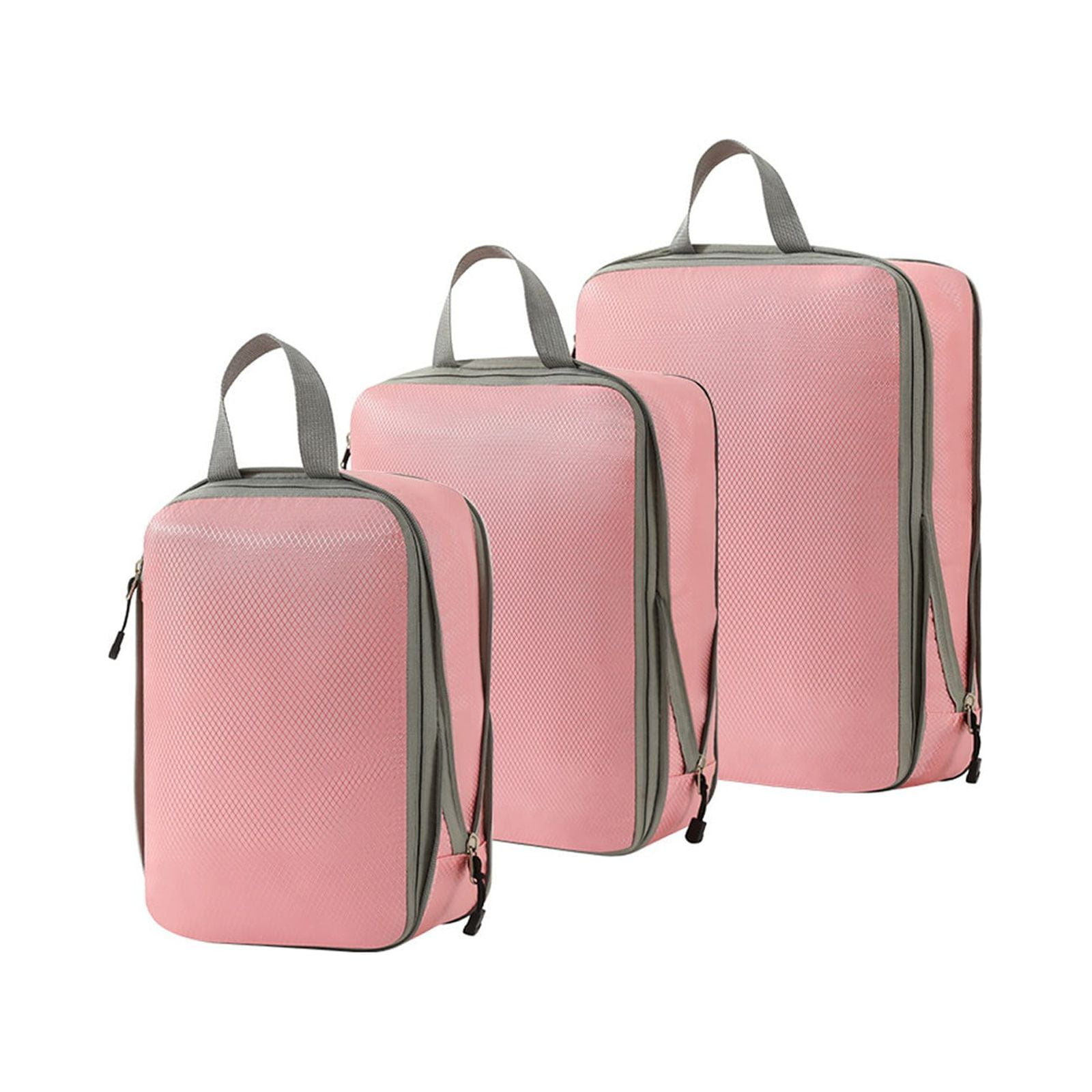 Travel Packing Cubes 3 Piece Luggage Organizer Set Double Capacity Design for Suitcases Clothes Storage Travel Accessories Organization