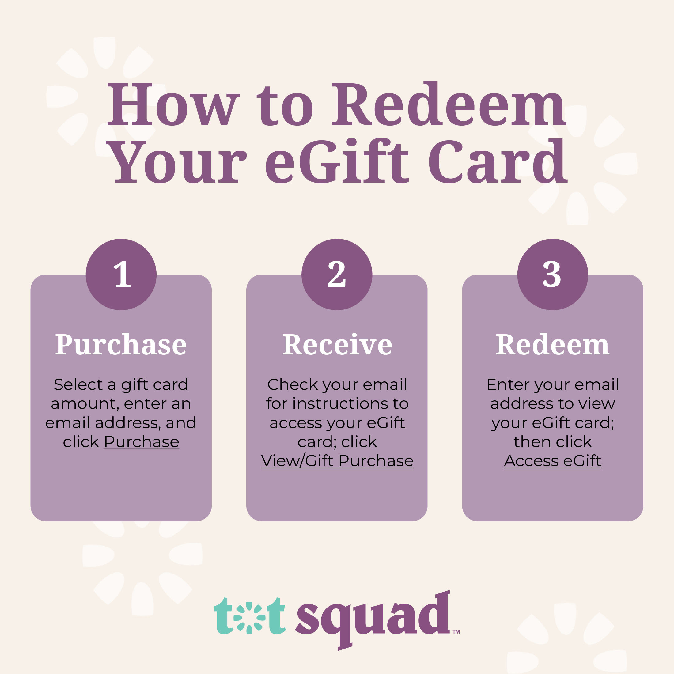 Infant Sleep Coaching - Baby Registry Essentials by Tot Squad $50 eGift Card [Email Delivery]