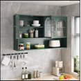 thumbnail image 3 of 47.25" Four-door Glass Wall Cabinet Storage, Wall-mounted,Suitable for Kitchen, Living Room, Bathroom, 3 of 10