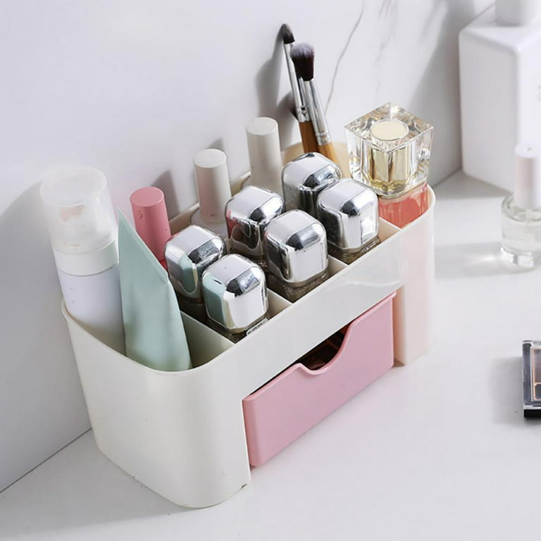 TINKER Makeup Organizer Plastic Cosmetic Organizer Box Fully Open Makeup  Display Boxes, Skincare Organizers Makeup Caddy Holder for Bathroom,  Dresser