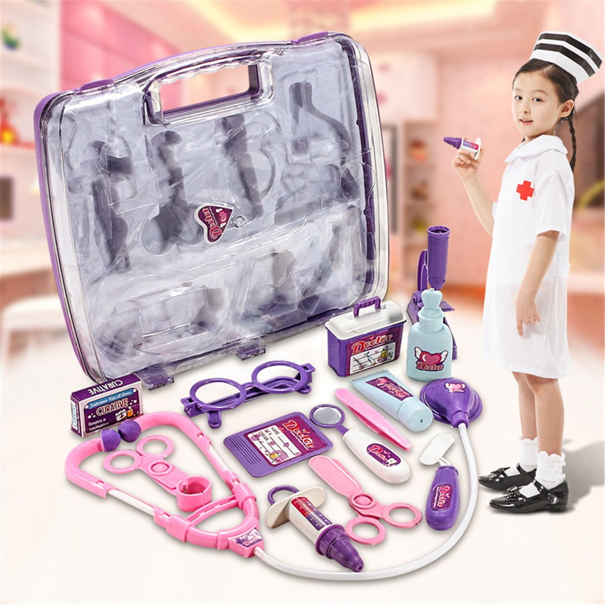 Kids Child Doctor Nurse Medical Play Toys Kit Set Pretend Educational Role Play 
