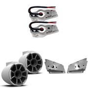 Wet Sounds REV 10 SE BW- Matte White REV10 Special Edition - Revolution Series 10" Tower Speakers, Pair 300 Watts RMS, White, Pair with Wet Sounds Lower brackets for Nautique FC5 Tower