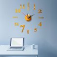 thumbnail image 2 of Diconna Household Stereoscopic Clock Sticker Daily Sticky Mirror Wall Clock, 2 of 4