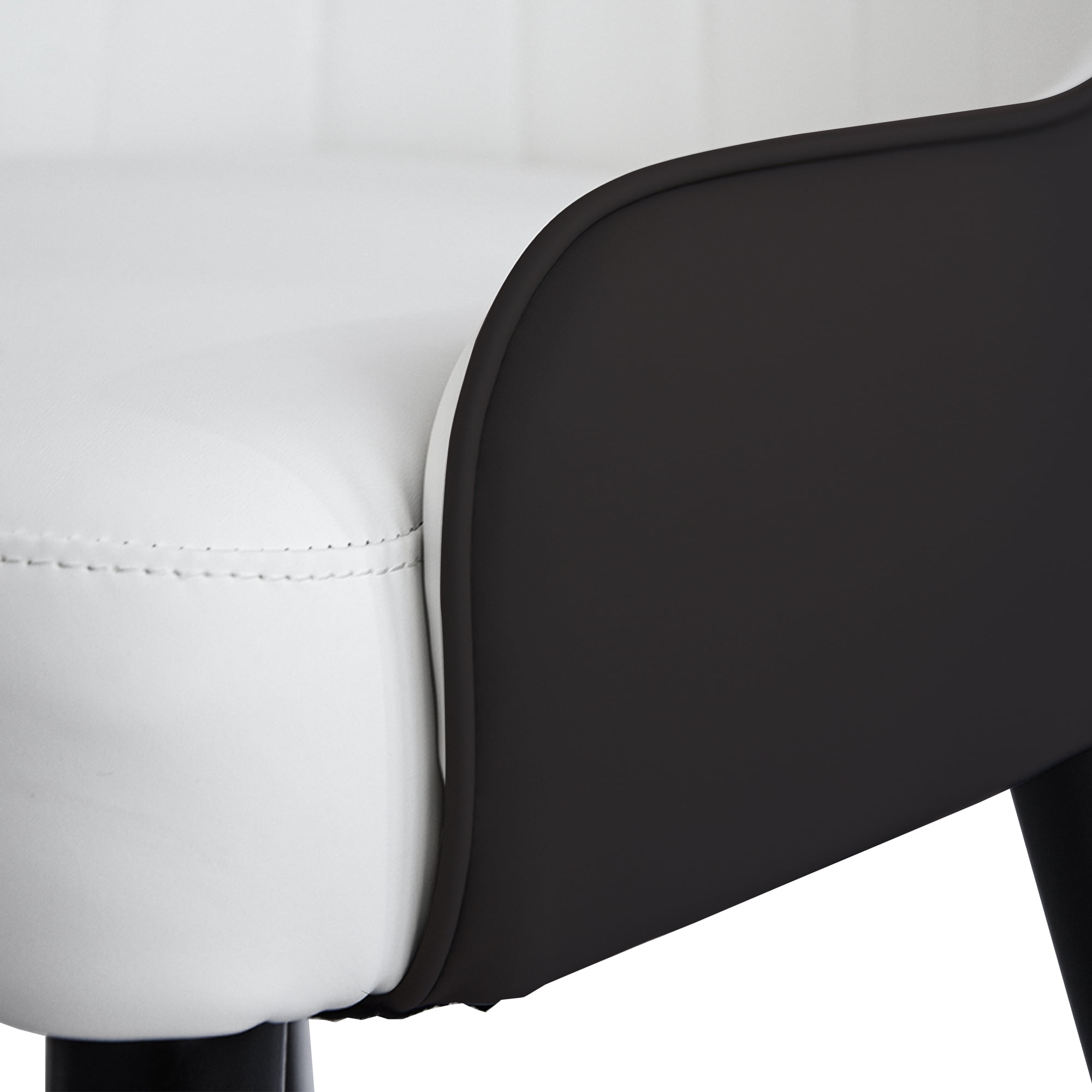 bokifol Upholstered Dining Chairs Set of 2, Modern Armless Chairs for Kitchen, Dining Room Chairs Metal Legs