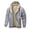 Light Gray, variant on Mens Winter Jackets Thickened Solid Color Hooded Fleece Jacket Long Sleeve Coat Zip Up Warm Outerwear Heavy Duty Jacket Comfortable Loose Fit Fall Winter Heavyweight Coat Winter Coats for Men