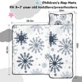 thumbnail image 5 of Blue Christmas Snowflake Pattern Toddler Nap Mats for Kids Preschool,50"x20" Sleeping Mat Bag or Kids,Toddler Sleeping Bag,Toddler Nap Mat or Daycare, 5 of 6