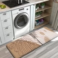 thumbnail image 3 of Brown Boho Plant Pattern Kitchen Rug Mat,Kitchen Runner Rugs Non Skid Washable,Decorative Kitchen Floor Mats for Kitchen,Sink,Laundry,17"x47.2", 3 of 7